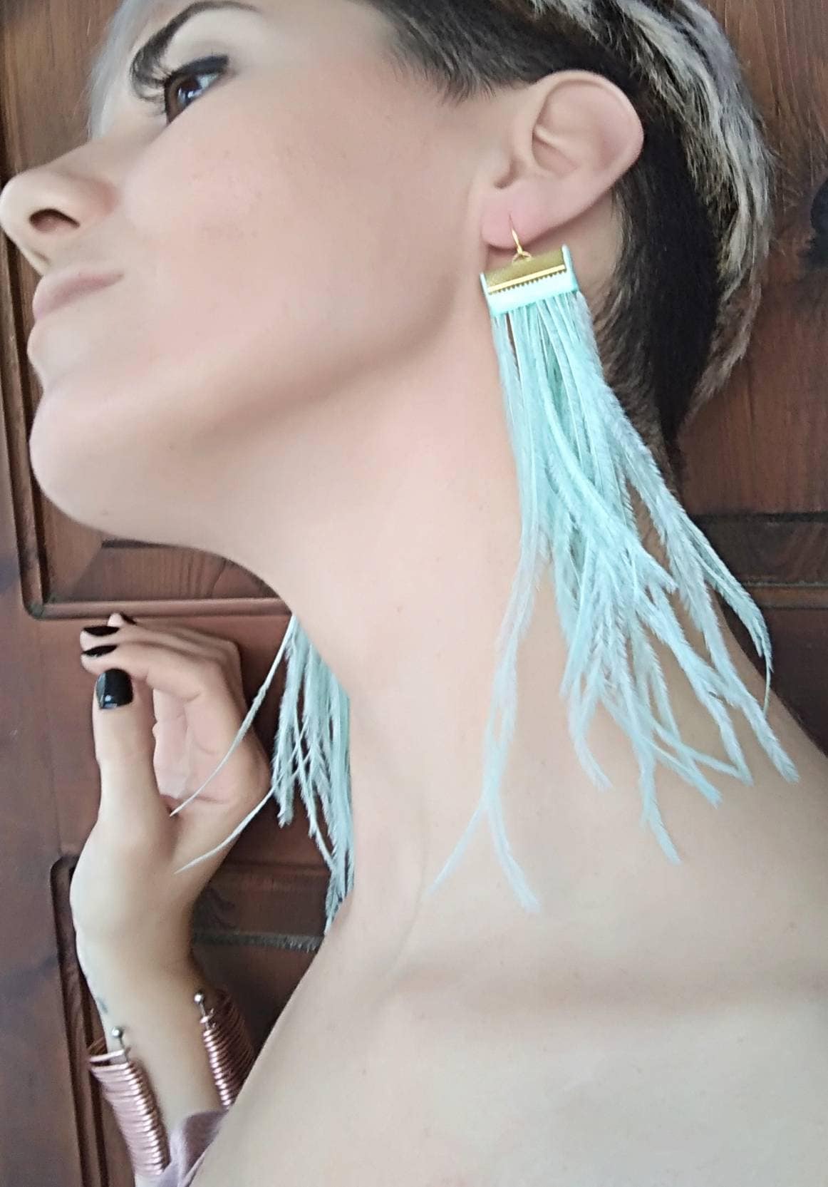 FAIRYLIA feather earrings